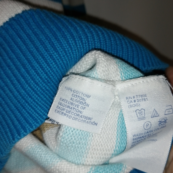 TOMMY HILFIGER STRIPPED SWEATER SIZE LARGE - Picture 4 of 4